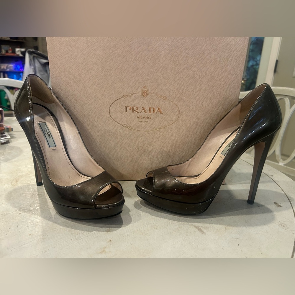 Prada Brown Leather Shoes